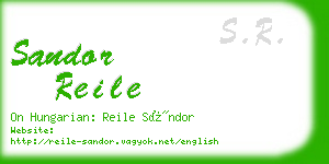 sandor reile business card